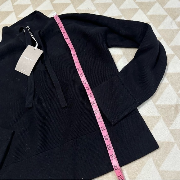 Everlane lace up smock sweater black - Picture 7 of 7